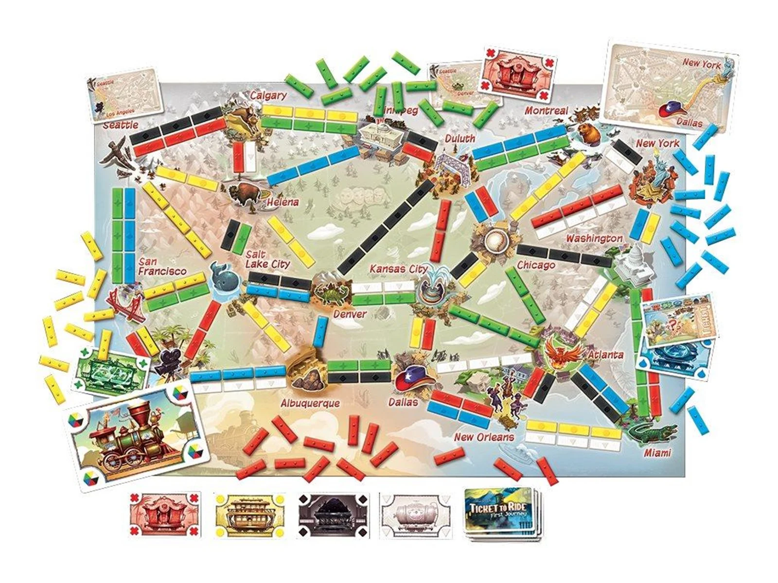 Days of Wonder Ticket to Ride: Første Rejse (Nordisk) - Billede 4