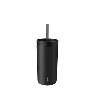 Stelton To-Go Sip termokop med sugerør 0,4 l - Soft sort